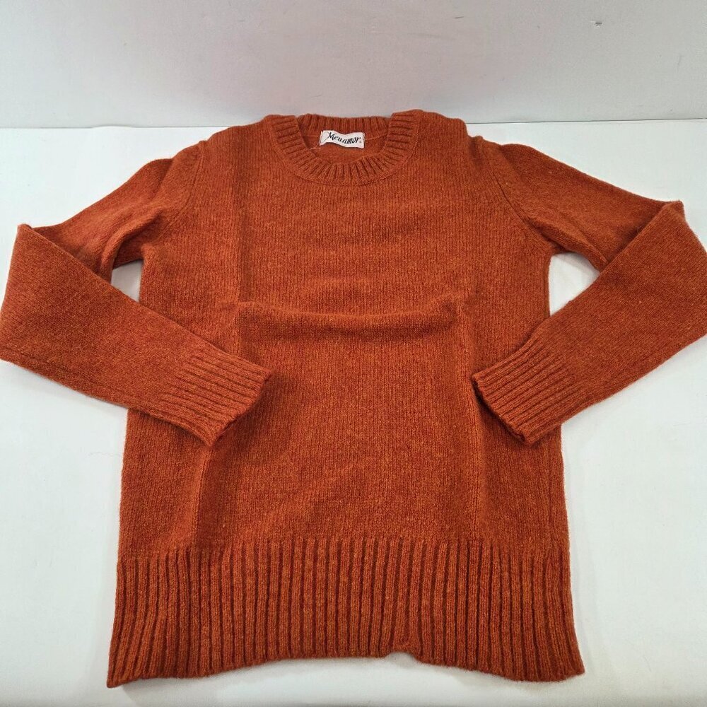 Vintage Meu Amor Orange / Rust Womens Pullover Sweater